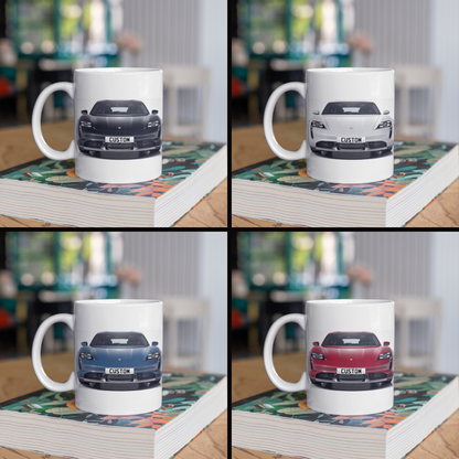 Personalised Porsche Taycan Turbo Cross Turismo Mug