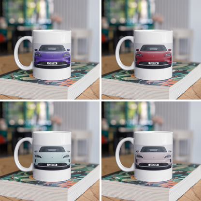 Personalised Porsche Taycan 4S Cross Turismo Mug
