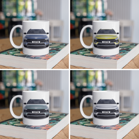 Personalised Hyundai Bayon Black Line Mug