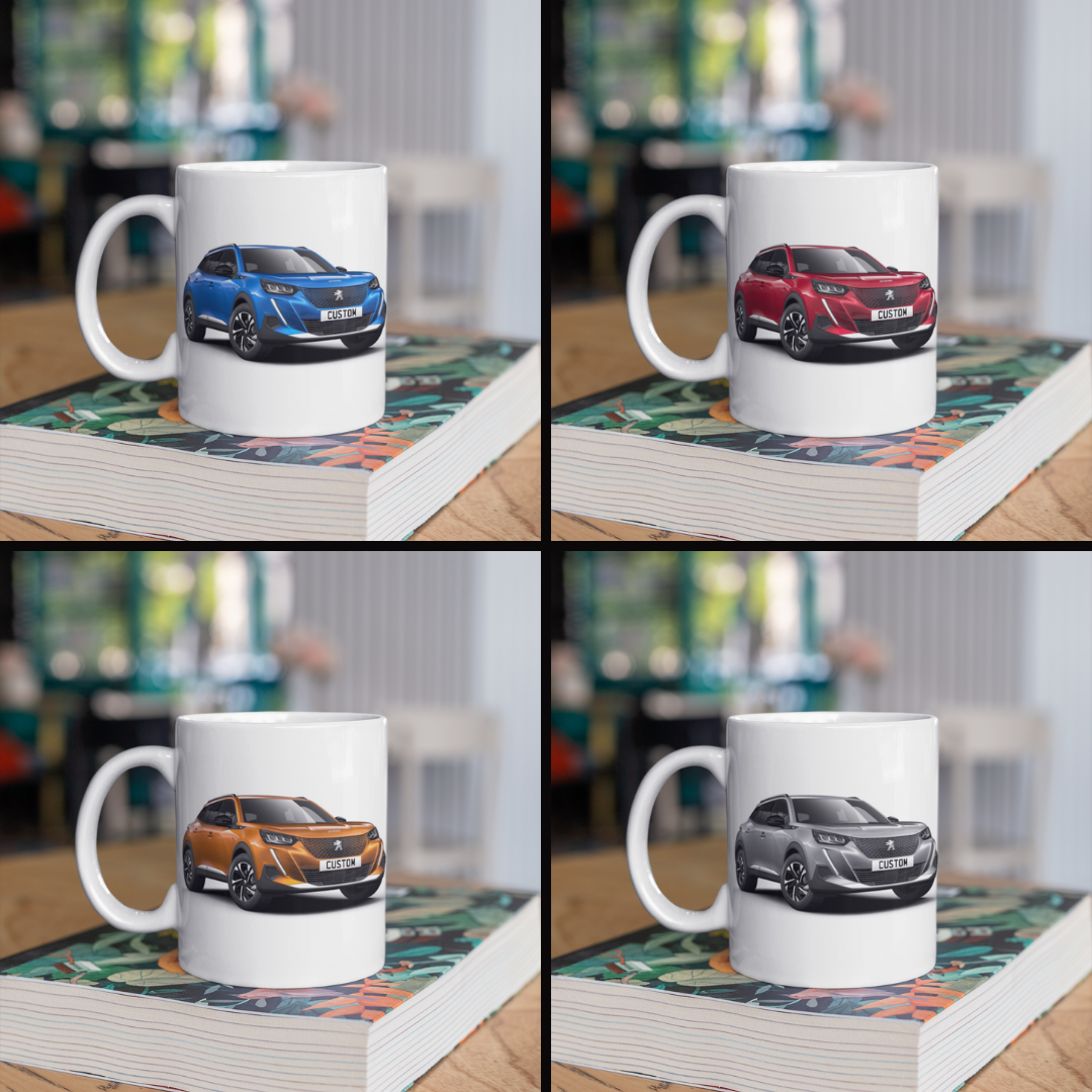 Personalised Peugeot e-2008 Allure Premium+ Mug