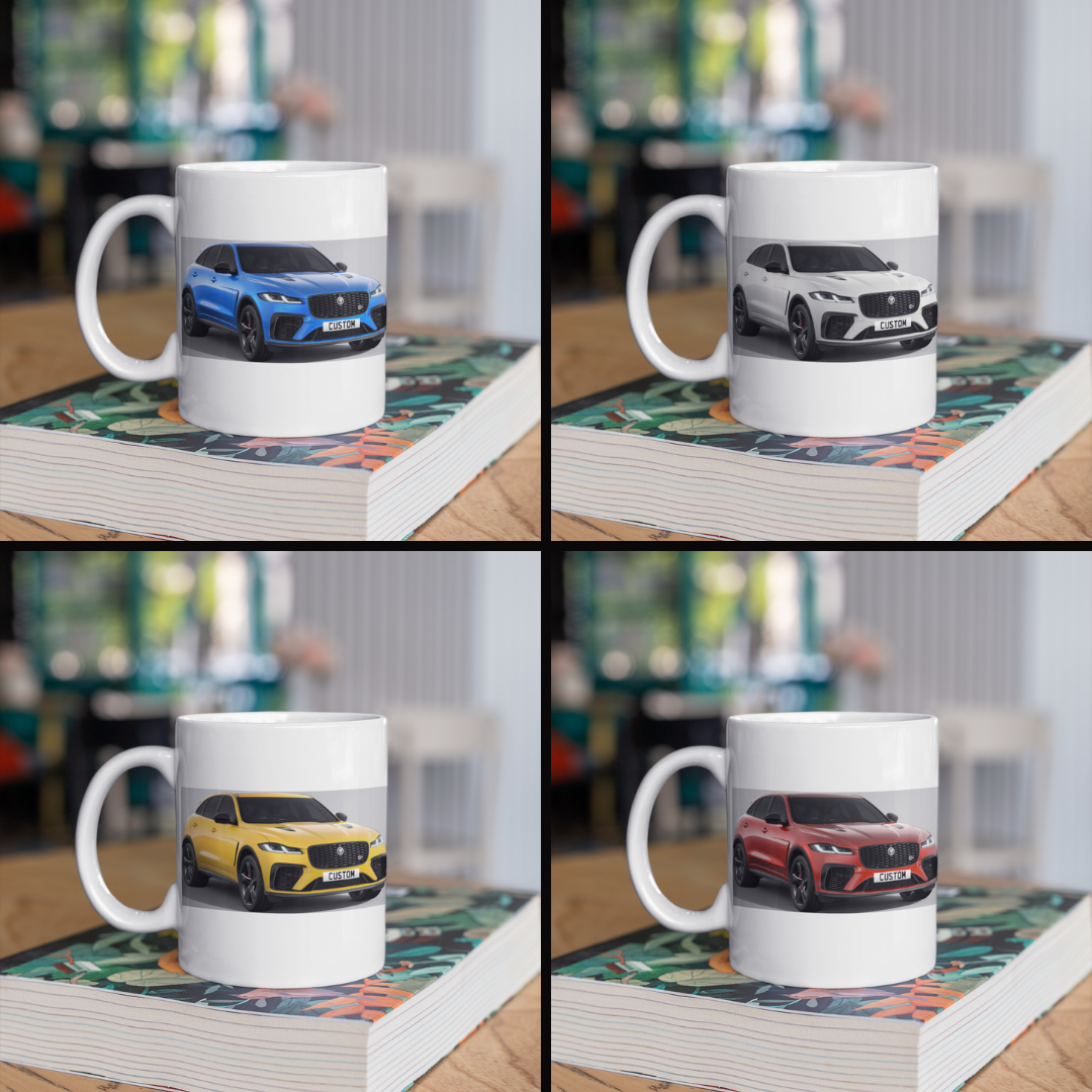 Personalised Jaguar F-Pace SVR Mug