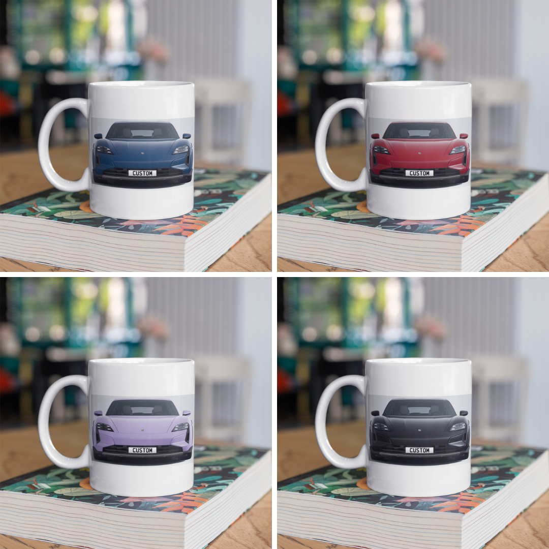 Personalised Porsche Taycan Turbo Cross Turismo Mug