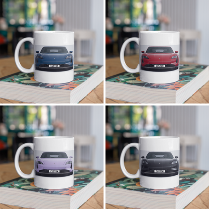 Personalised Porsche Taycan Turbo Cross Turismo Mug