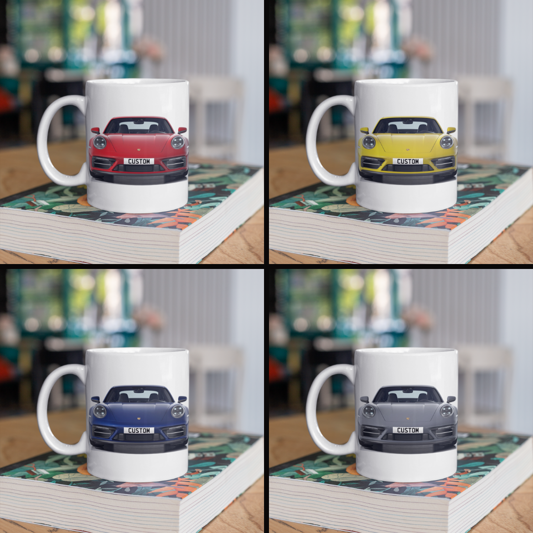 Personalised Porsche 911 Carrera 4 GTS Mug