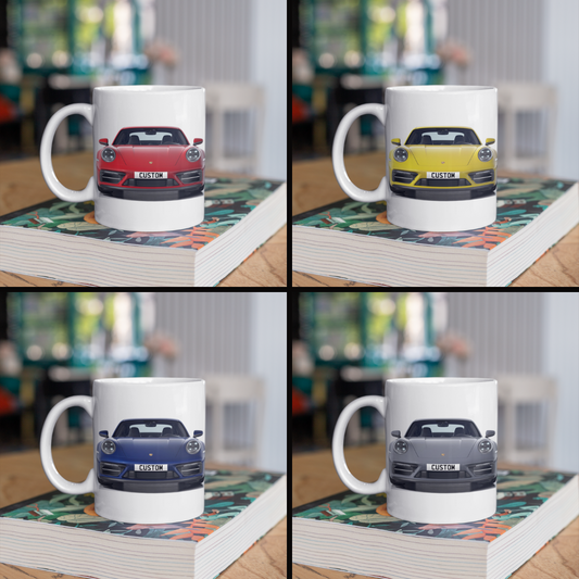 Personalised Porsche 911 Carrera 4 GTS Mug