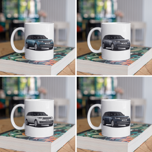 Personalised Land Rover Range Rover Nickel Atlas Exterior Mug