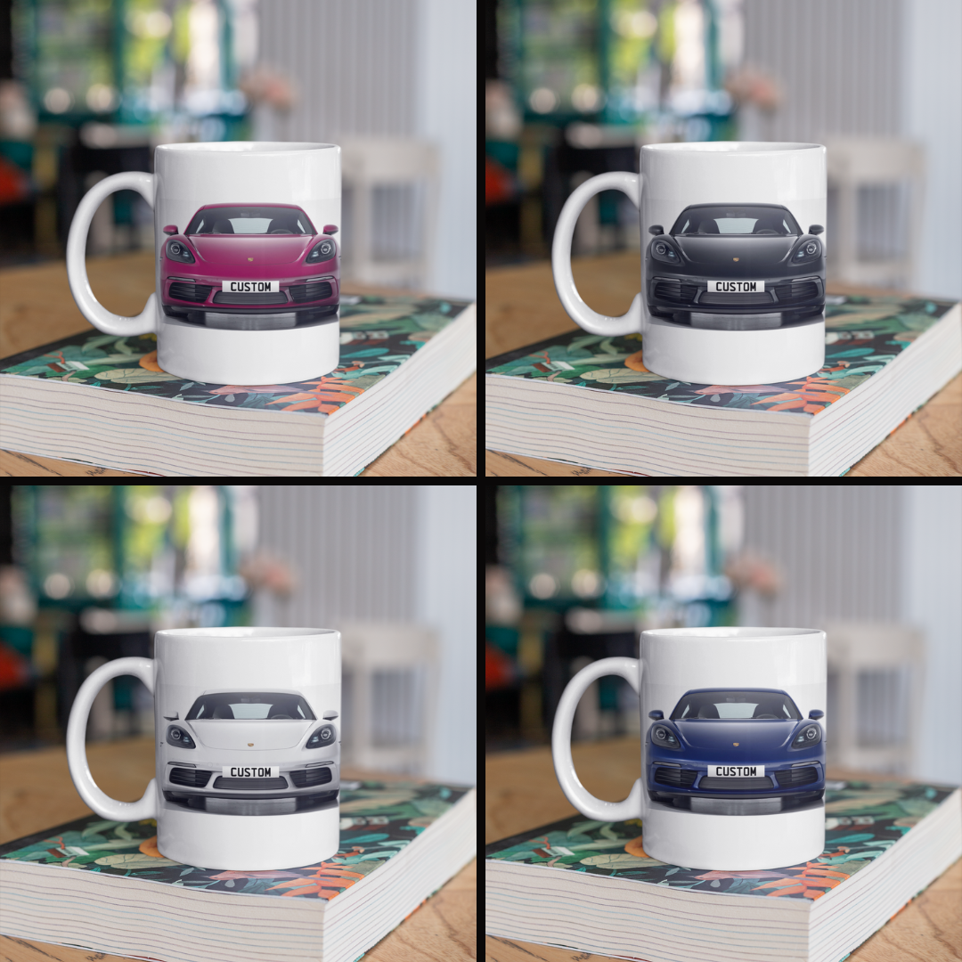 Personalised Porsche 718 Cayman S Mug