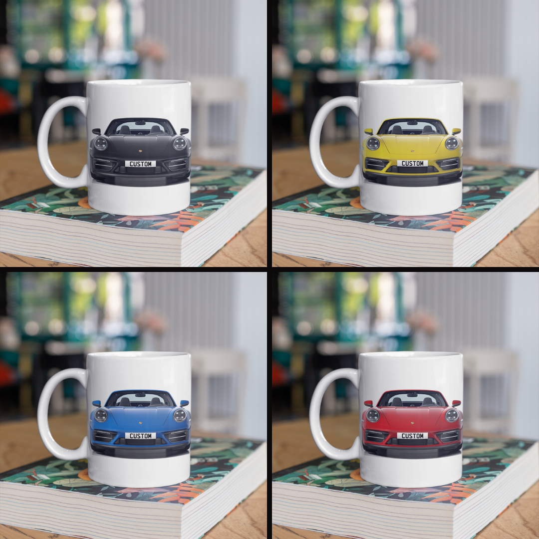 Personalised Porsche 911 Targa 4 GTS Mug