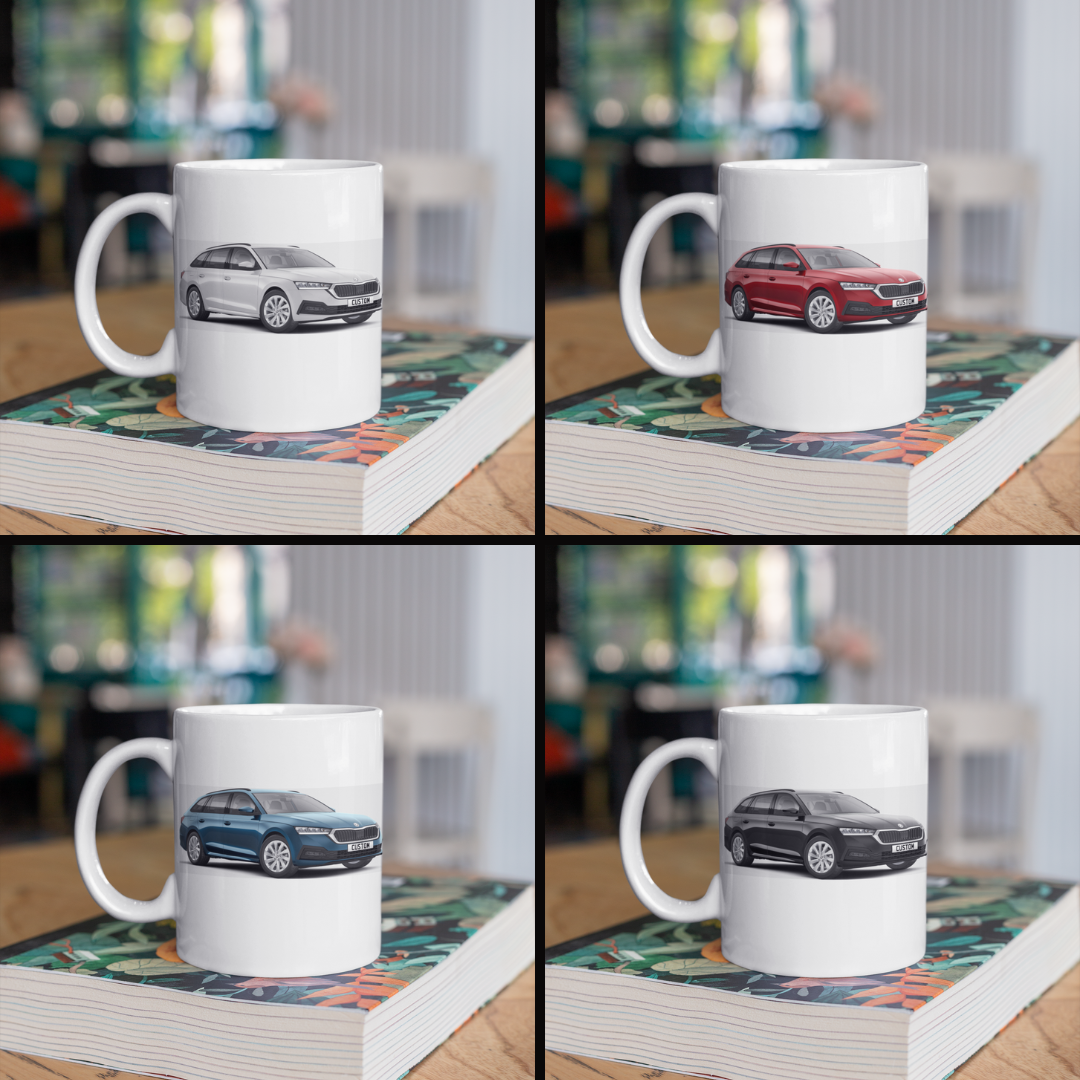 Personalised Skoda Octavia Estate SE Mug