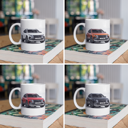 Personalised Hyundai Tucson Black Line Mug