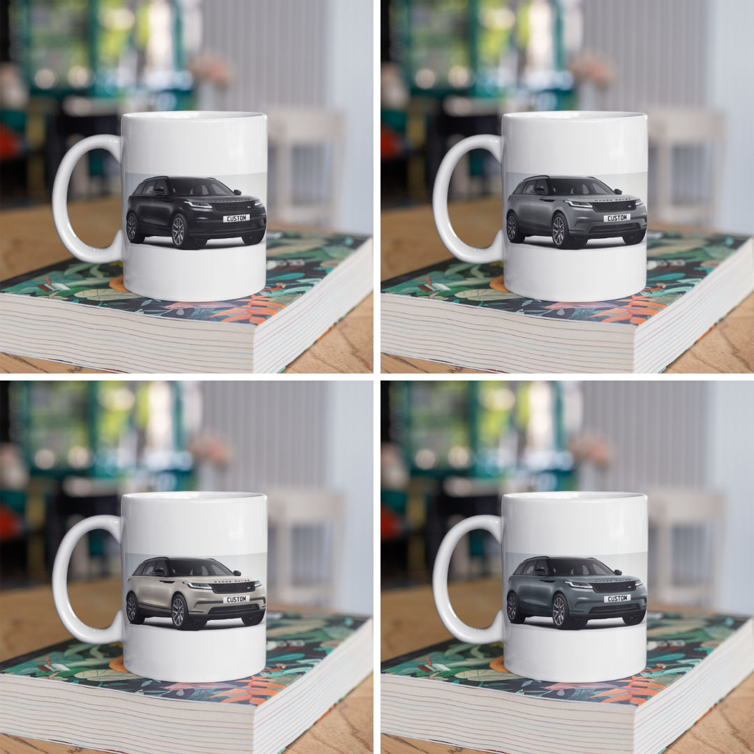 Personalised Land Rover Range Rover Velar S Black Edition Mug