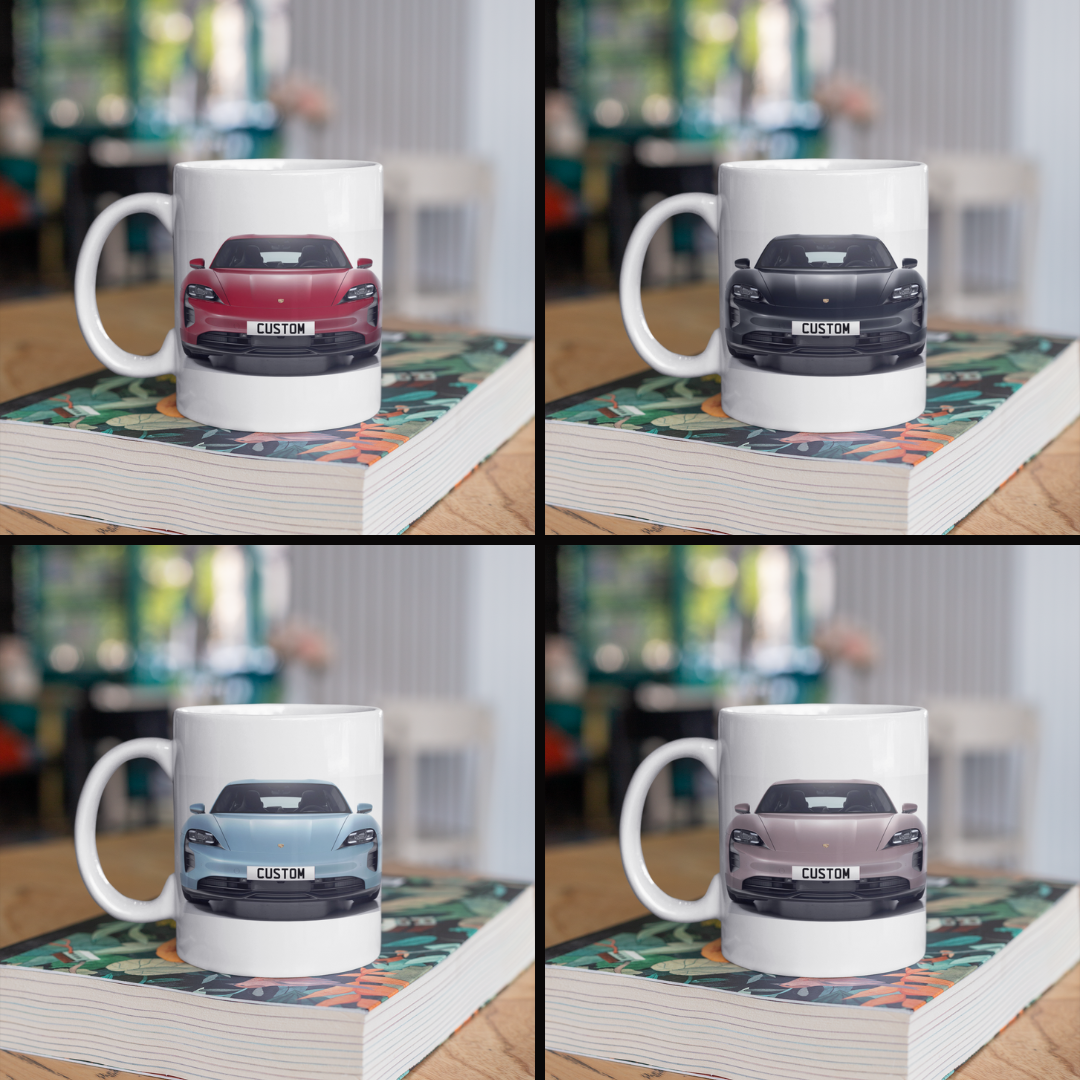 Personalised Porsche Taycan GTS Sport Turismo Mug