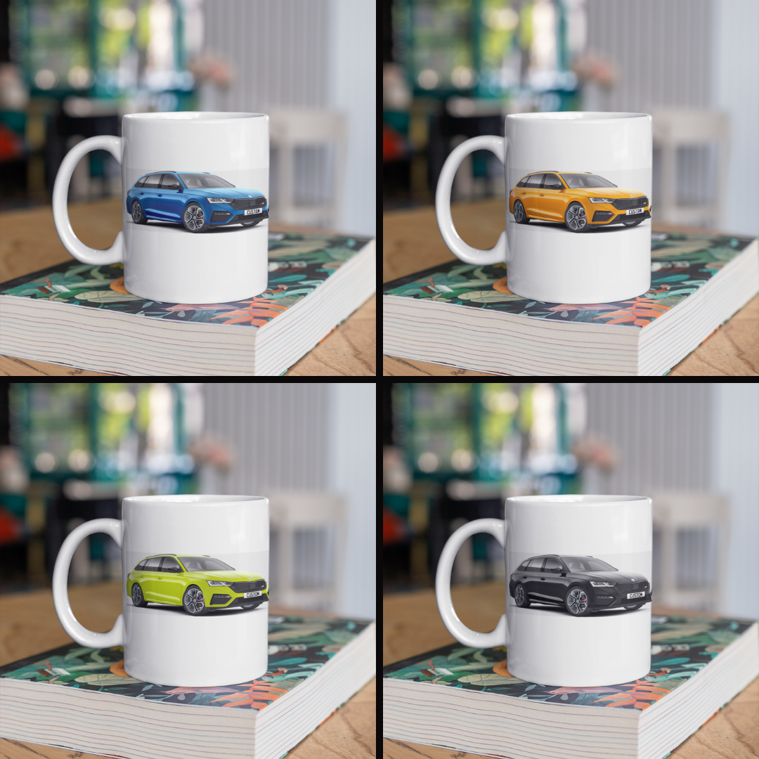 Personalised Skoda Octavia Estate vRS Mug