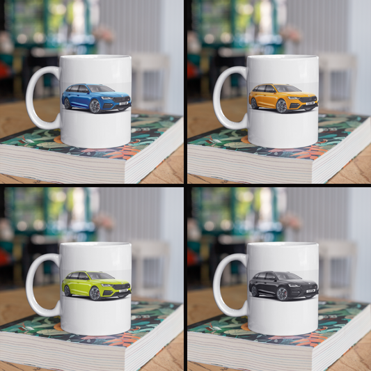 Personalised Skoda Octavia Estate vRS Mug