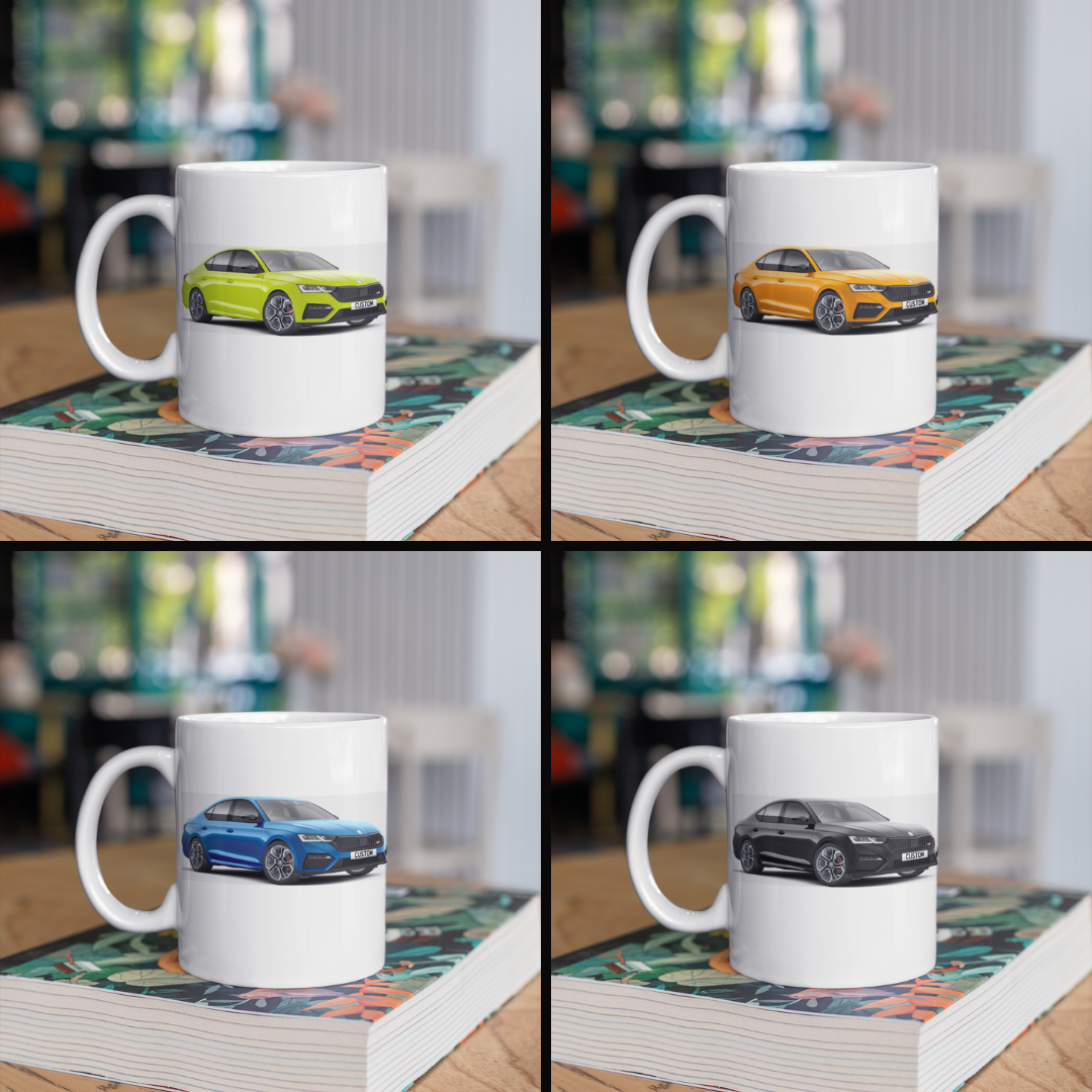 Personalised Skoda Octavia vRS Mug