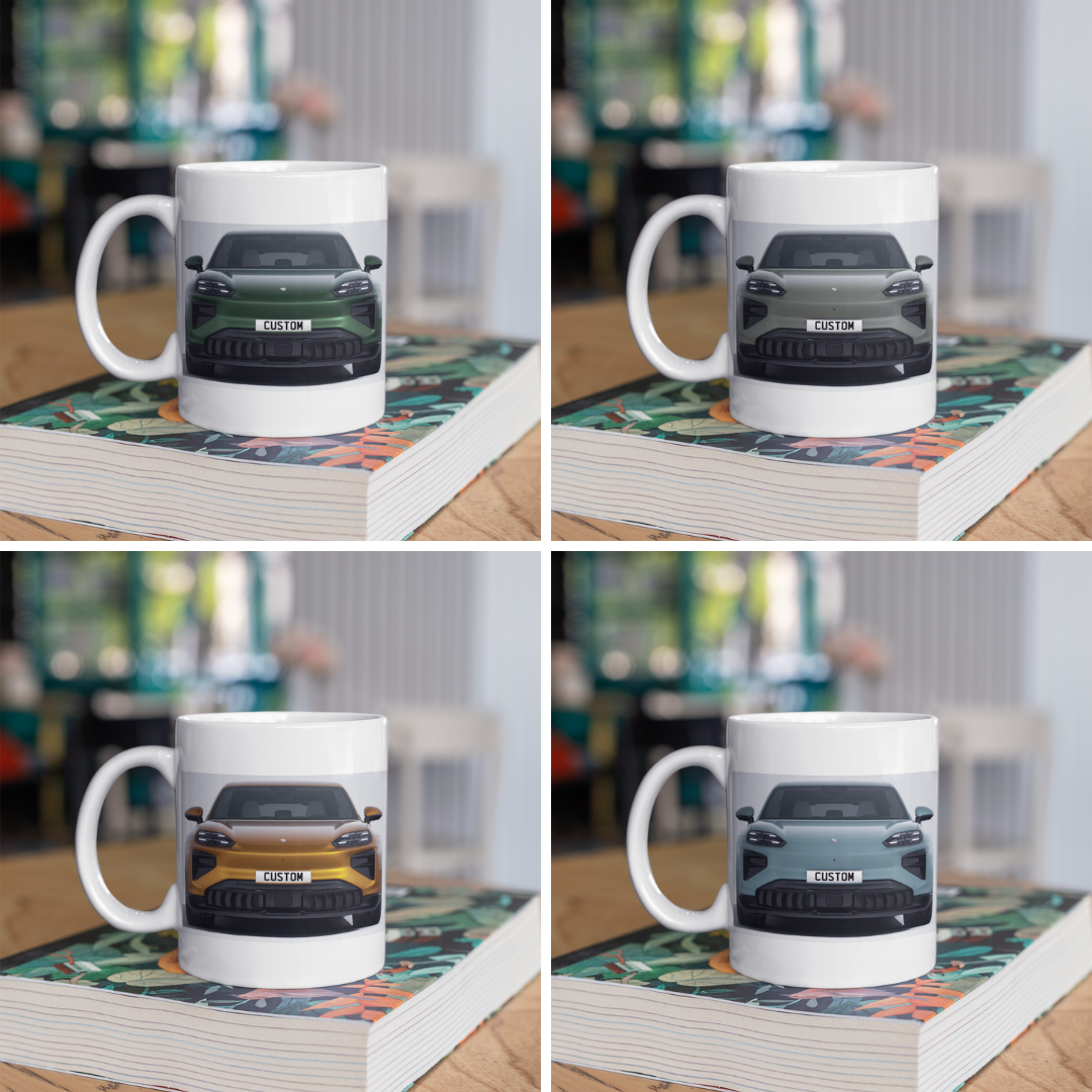 Personalised Porsche Cayenne Turbo Electric Mug
