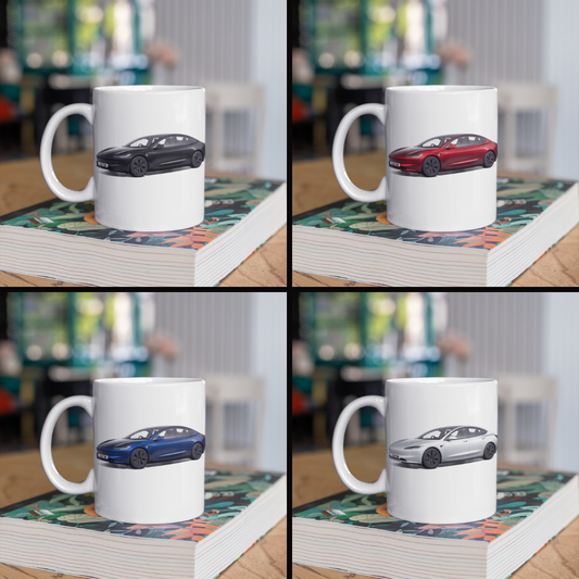 Personalised Tesla Model 3 Mug