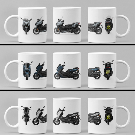 Personalised Yamaha Scooter Sport Motorcycle Mug - Model Choice