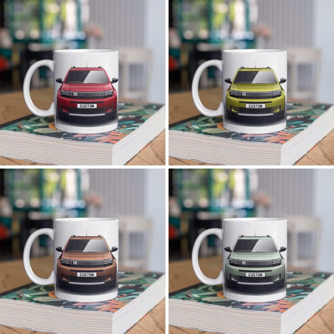 Personalised Fiat Grande Panda La Prima Mug