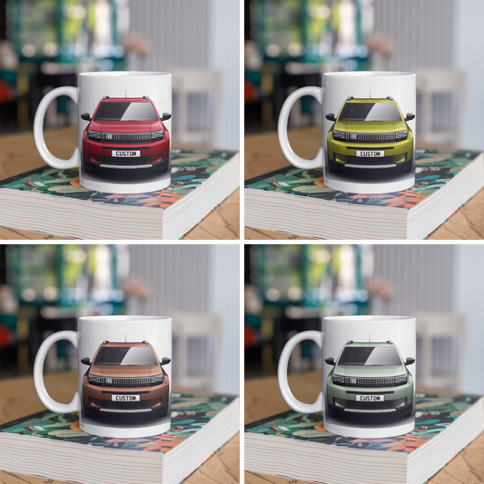 Personalised Fiat Grande Panda La Prima Mug