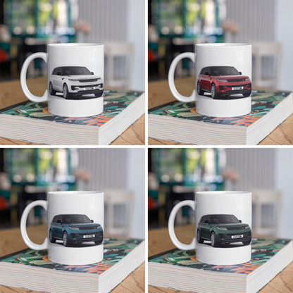 Personalised Land Rover Range Rover Sport S Black Edition Mug