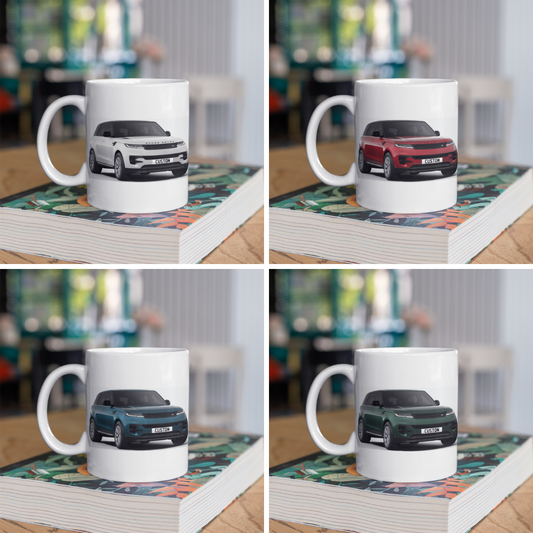 Personalised Land Rover Range Rover Sport S Black Edition Mug