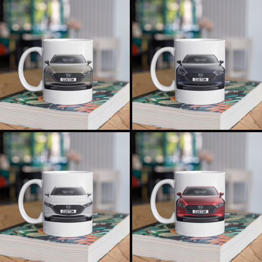 Personalised Mazda 3 Exclusive Line Mug