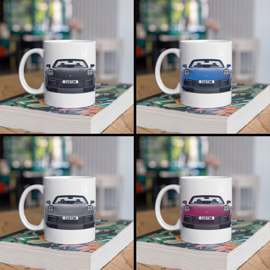 Personalised Porsche 911 Carrera S Cabriolet Mug