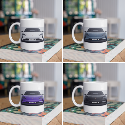 Personalised Porsche Taycan Turbo GT Mug