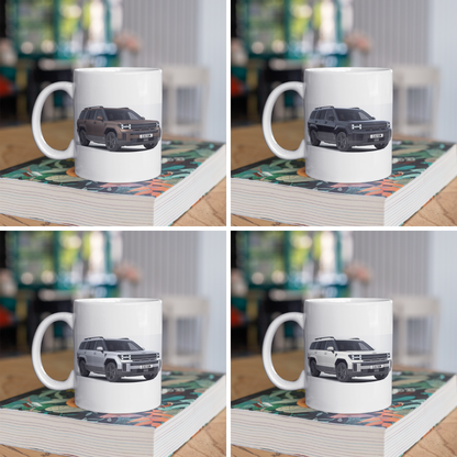 Personalised Hyundai Santa FE 6 Seater SUV Calligraphy Mug