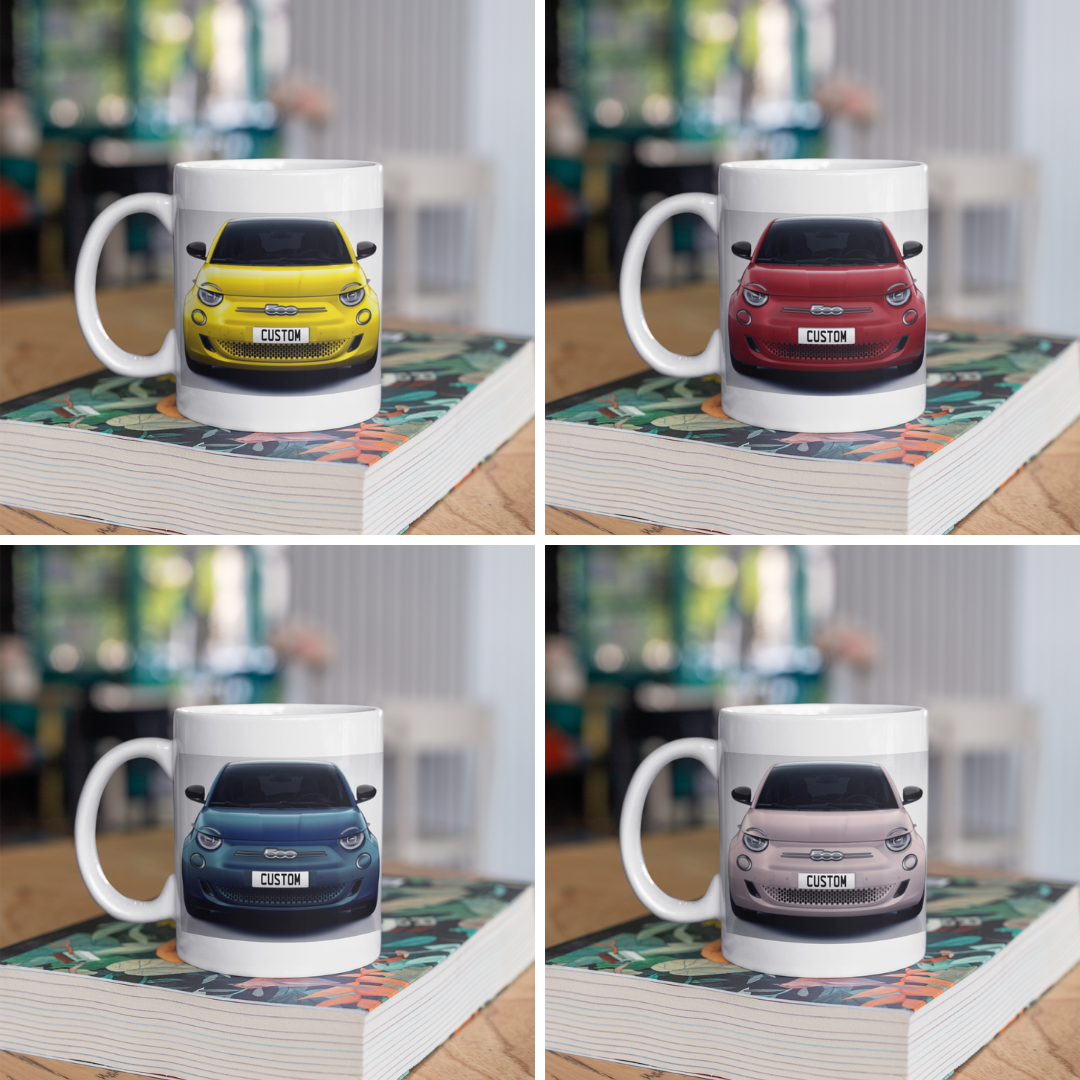 Personalised Fiat 500e Hatchback La Prima Mug