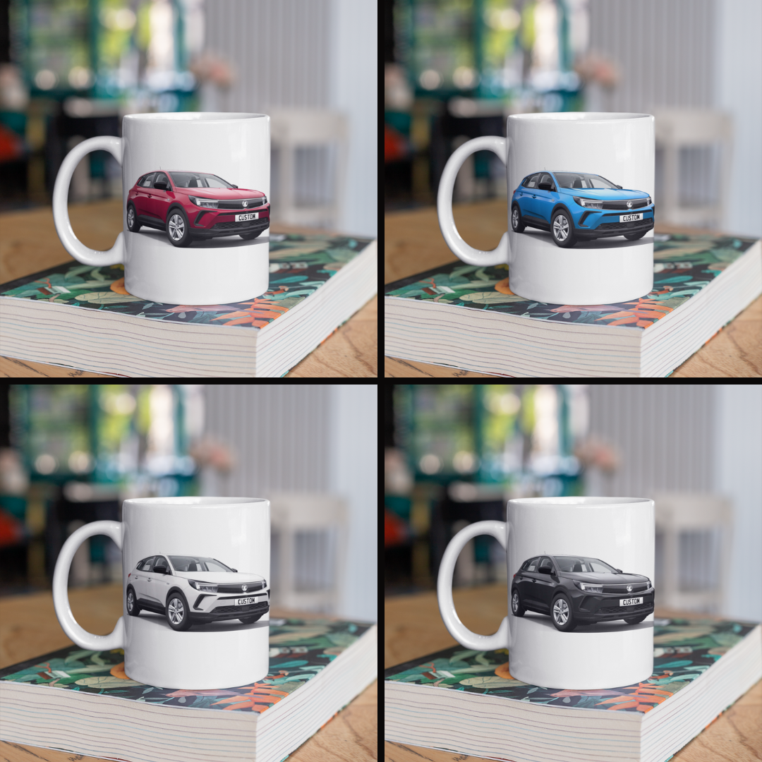 Personalised Vauxhall Grandland Design Mug