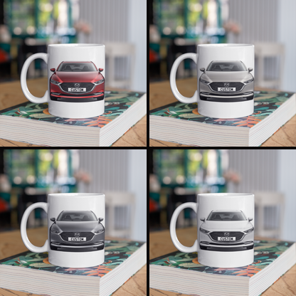 Personalised Mazda 3 Saloon Mug