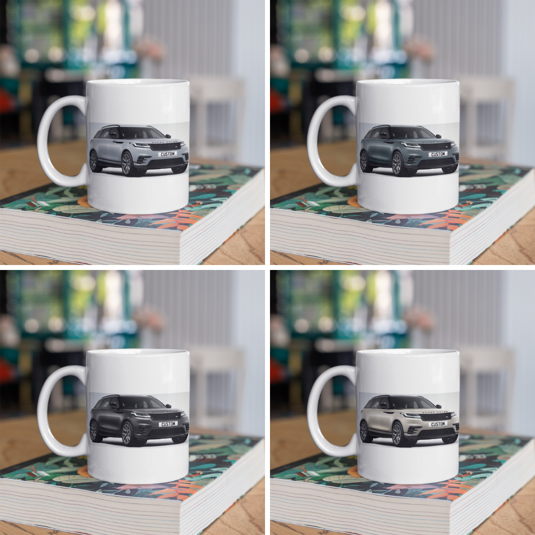 Personalised Land Rover Range Rover Velar Dynamic SE Black Edition Mug
