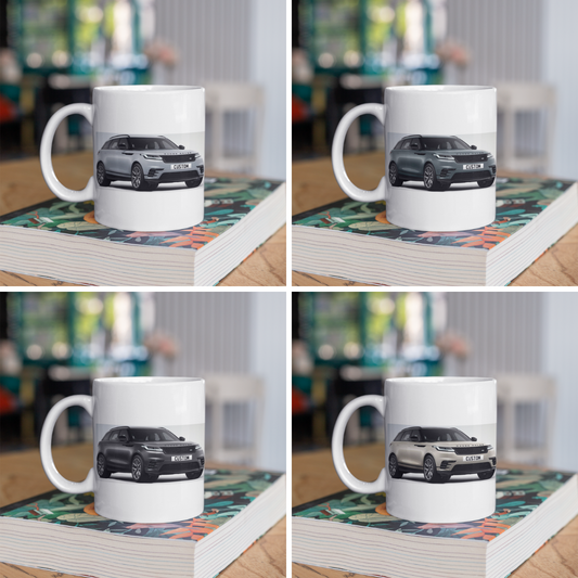 Personalised Land Rover Range Rover Velar Dynamic SE Black Edition Mug