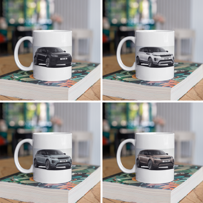 Personalised Land Rover Evoque Autobiography Black Edition Mug