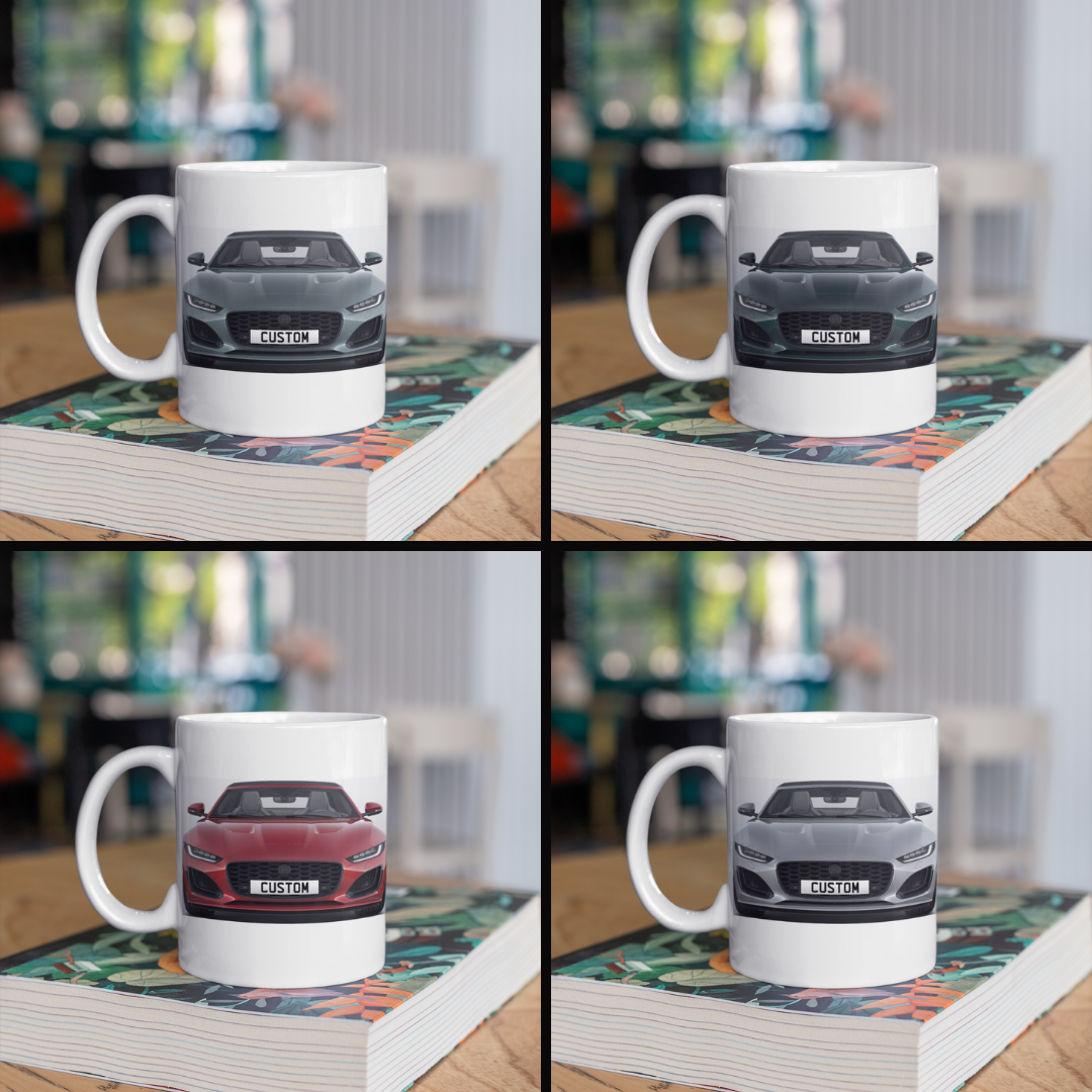 Personalised Jaguar F-Type 75 Convertible Mug