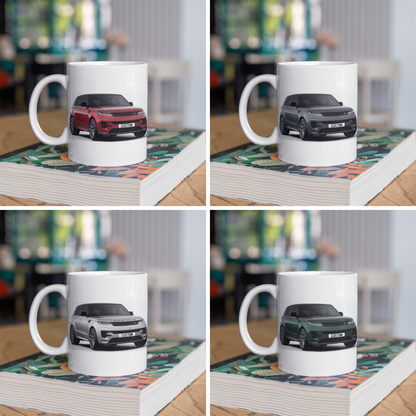 Personalised Land Rover Range Rover Sport Autobiography Black Edition Mug
