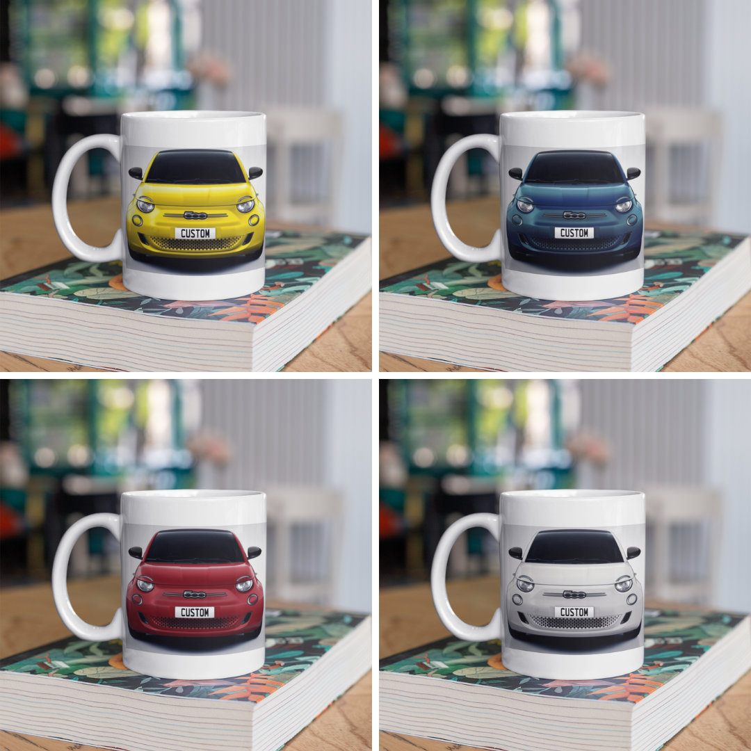 Personalised Fiat 500e Cabrio Icon Mug