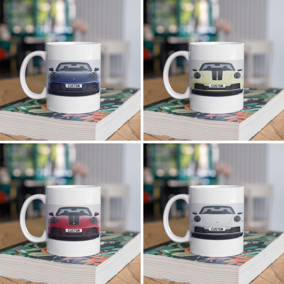 Personalised Porsche 911 Carrera Cabriolet Mug