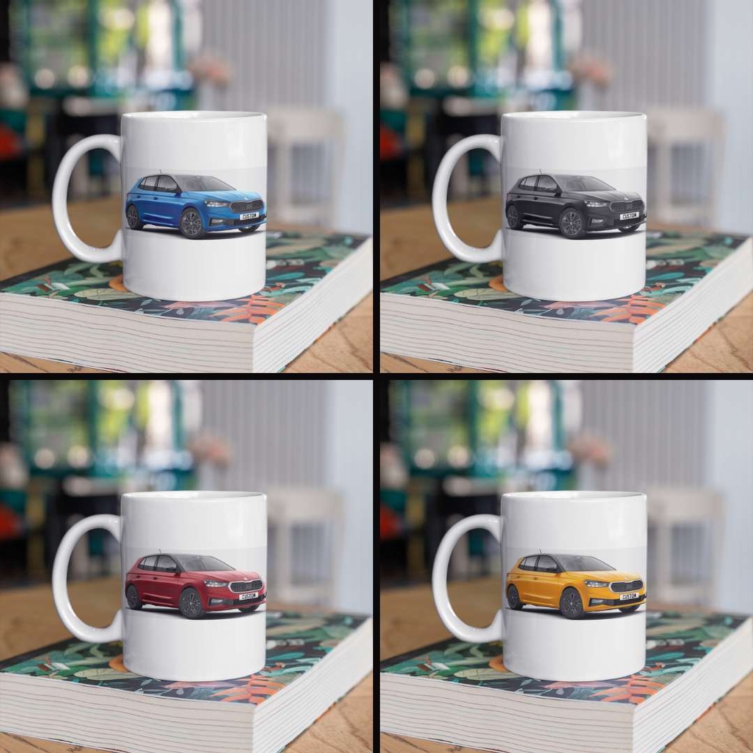 Personalised Skoda Fabia Colour Edition Mug