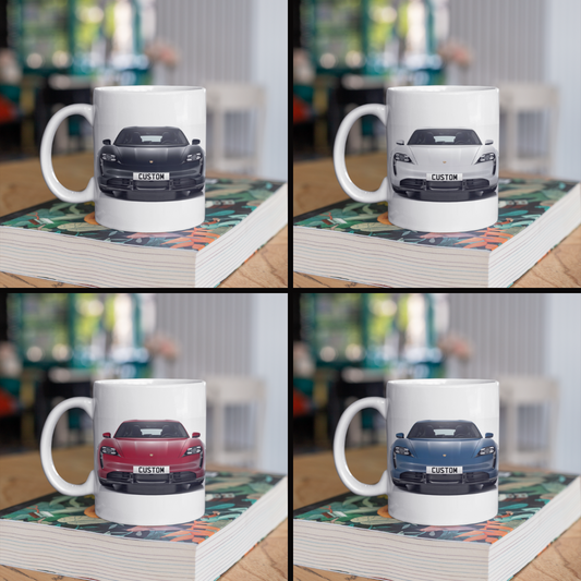 Personalised Porsche Taycan Turbo S Cross Turismo Mug