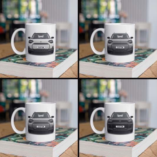 Personalised Mini All Electric Mini Aceman E Classic Mug