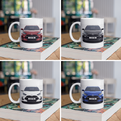 Personalised Toyota Yaris Design Mug