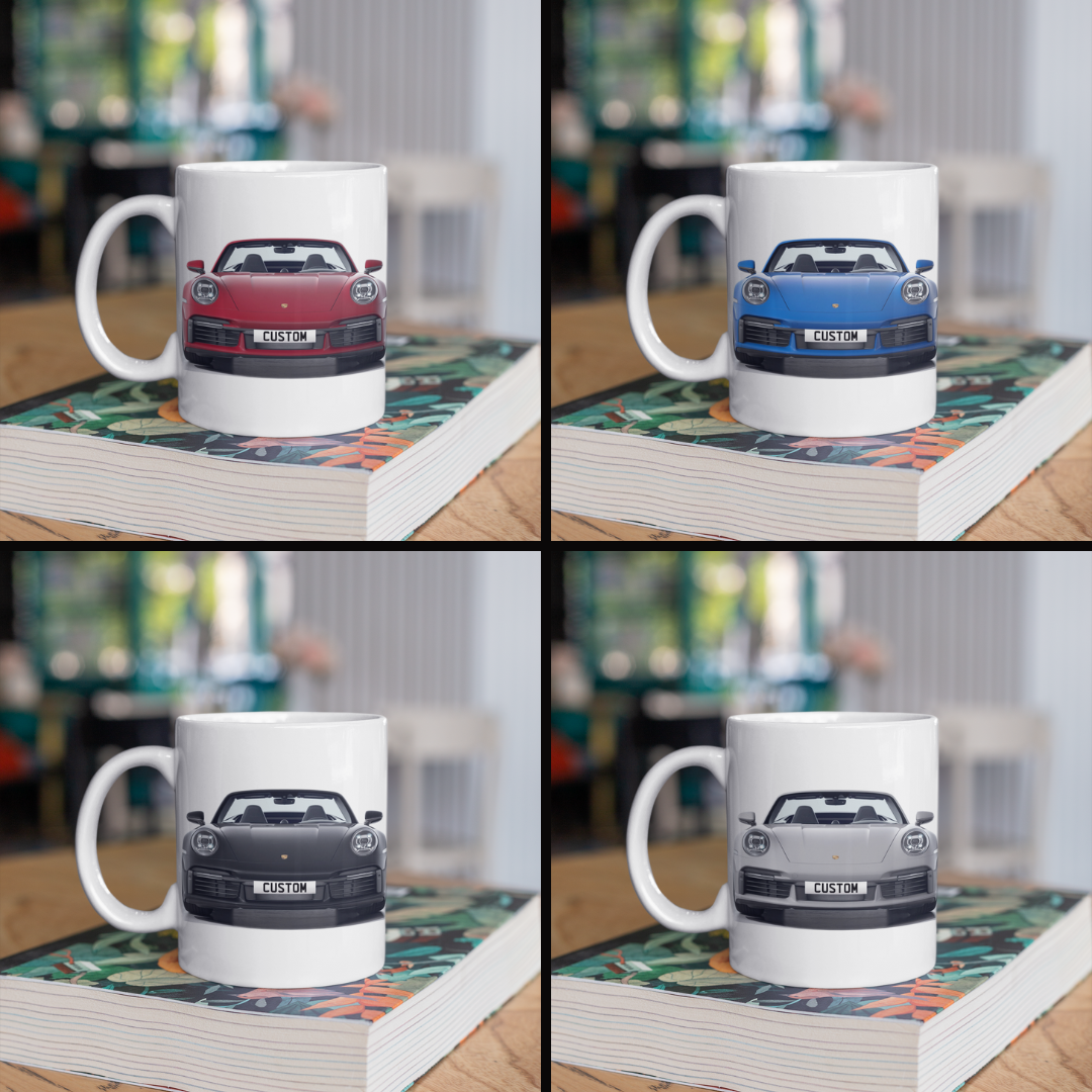 Personalised Porsche 911 Turbo Cabriolet Mug