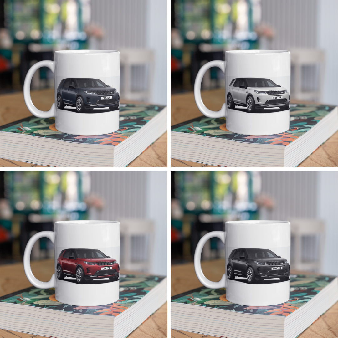 Personalised Land Rover Discovery Sport Metropolitan Black Edition Mug