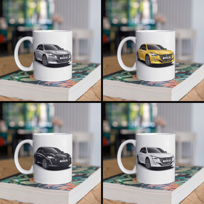 Personalised Peugeot e-208 Mug