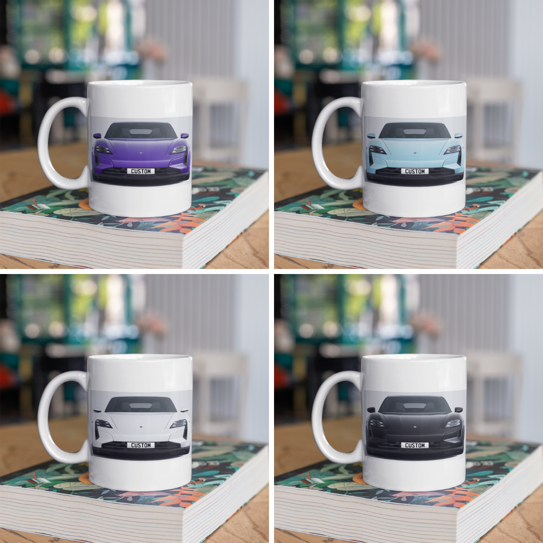 Personalised Porsche Taycan Turbo S Mug