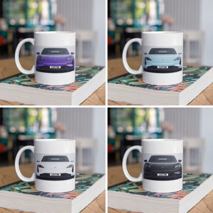 Personalised Porsche Taycan Turbo S Mug