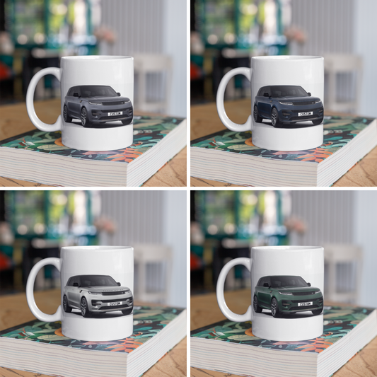 Personalised Land Rover Range Rover Sport Autobiography Mug